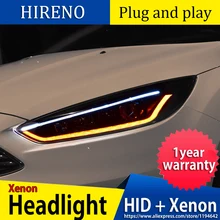 Car styling case for Ford Focus Headlights LED Headlight DRL LED lens headlamps HID Xenon turnlight running light