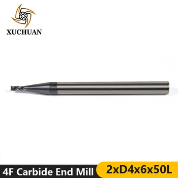 

1pc 2mm 45 Degrees Tungsten Steel CNC End Mills Engraving Milling Cutter 4 Flutes Spiral Router Bit