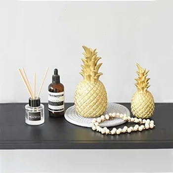 

Nordic Home Decoration Pineapple Ornaments Creative Accessories Resin Living Room Office Desktop Display White Black Gold