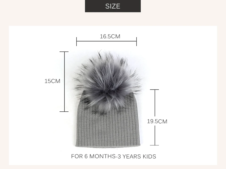 Geebro Fashion child baby Solid Color Ribbed Beanies hats With Faux fur pompom New Girls Boys Kids Soft Cute skully hats timberland skully