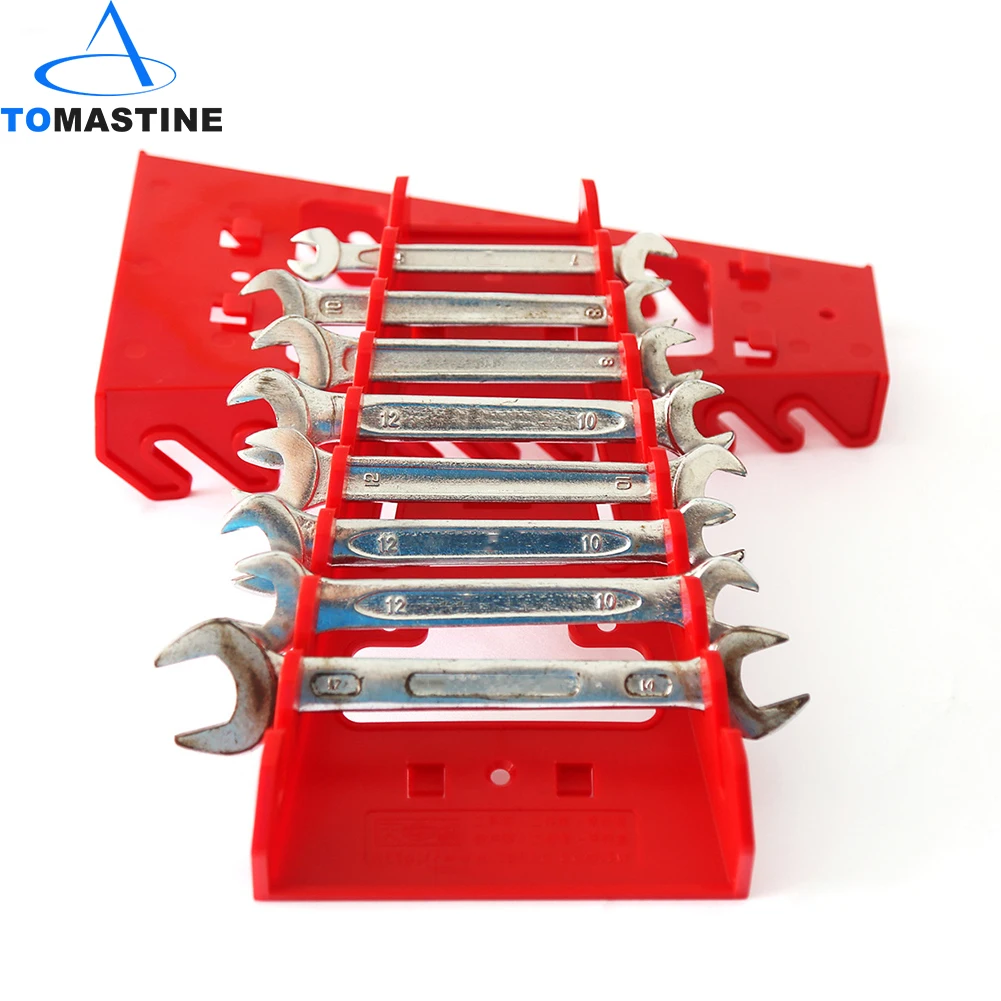 

1 pcs ABS Plastic 9 Slot Spanner Rack Wrench Holder Storage Rack Rail Tray Wrench Organizer Tools