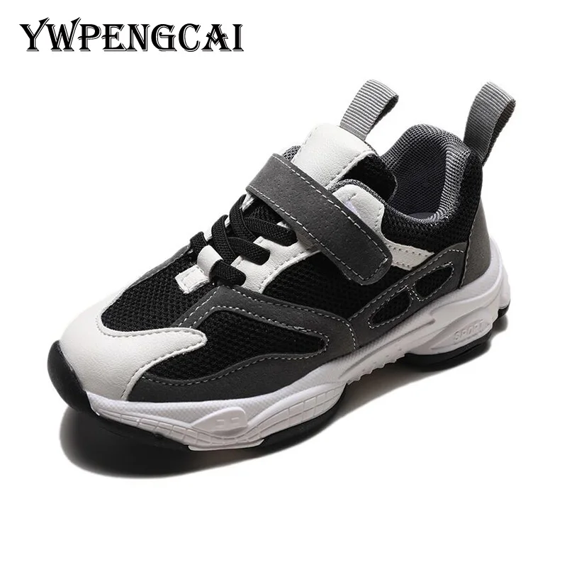 YWPENGCAI/; Осенняя детская обувь; сетчатые кроссовки для девочек; детская повседневная спортивная мягкая дышащая обувь; обувь для мальчиков; Размеры 26-36