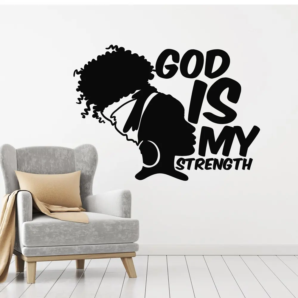 Прямая доставка наклейка с надписью God is my Force водостойкие виниловые обои для