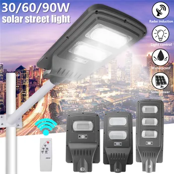 

30W 40W 60W LED Solar Street Lights Solar Area Lighting with PIR Motion Sensor Led Light Deck Courtyard Waterproof IP65