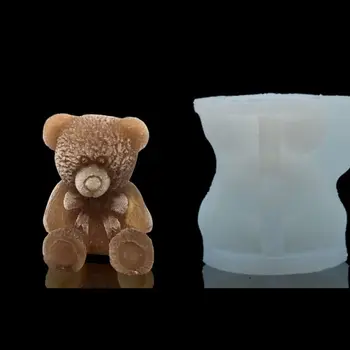 

Baby Bear Craft Art Silicone Soap Candle Ice Tray Resin Casting Silicone Molds 83XF