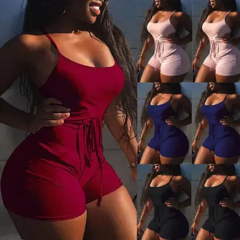 

New Women Casual Summer Playsuit Bodycon Party Jumpsuit Romper Trousers Shorts