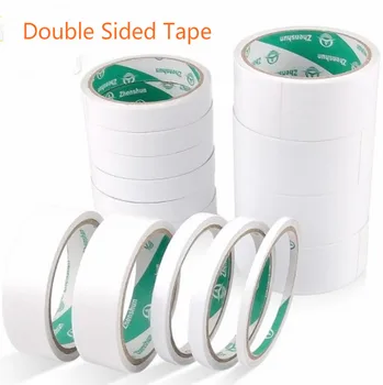 

9M White Super Strong Double Sided Adhesive Tape Paper Strong Ultra-thin High-adhesive Cotton Double-sided Tape Office Supplies