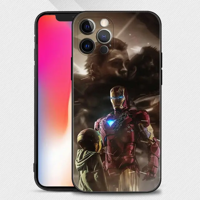 Phone Case For Apple iPhone 13 12 11 Pro Max 13 12 Mini XS Max XR X 7 8 Plus 6 6S SE 2020 Cover Spiderman iron Man Marvel B11