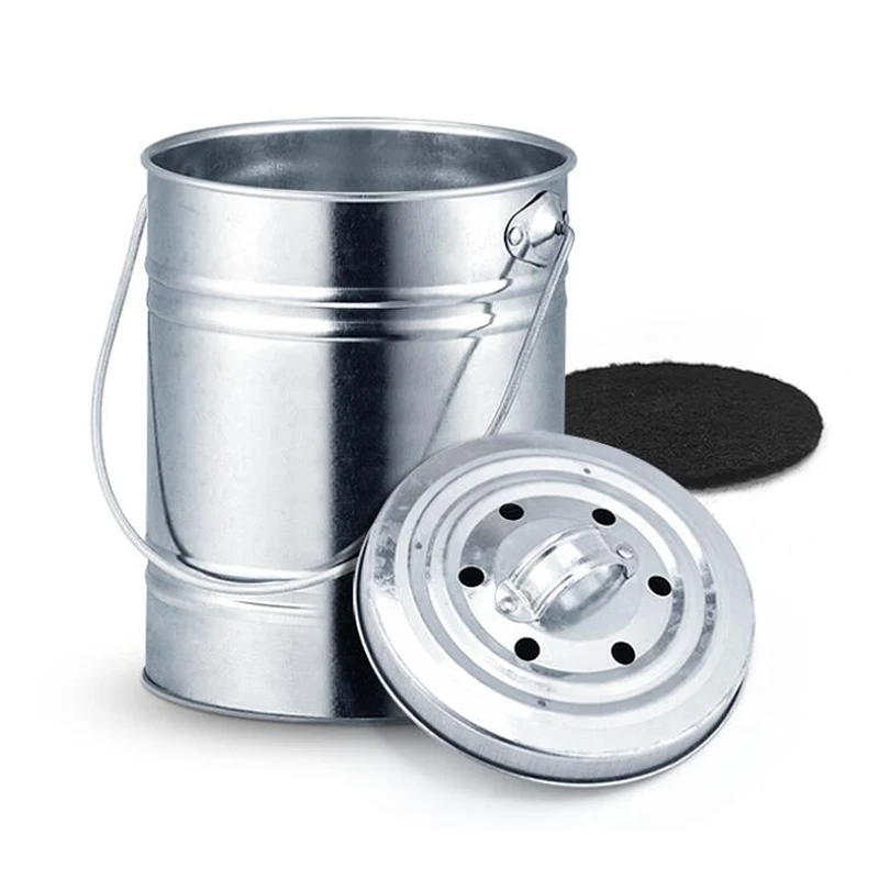 

Compost Bin 3L-Includes Activated Carbon, for Anti-Odor in The Kitchen Pile Up Fertilizer