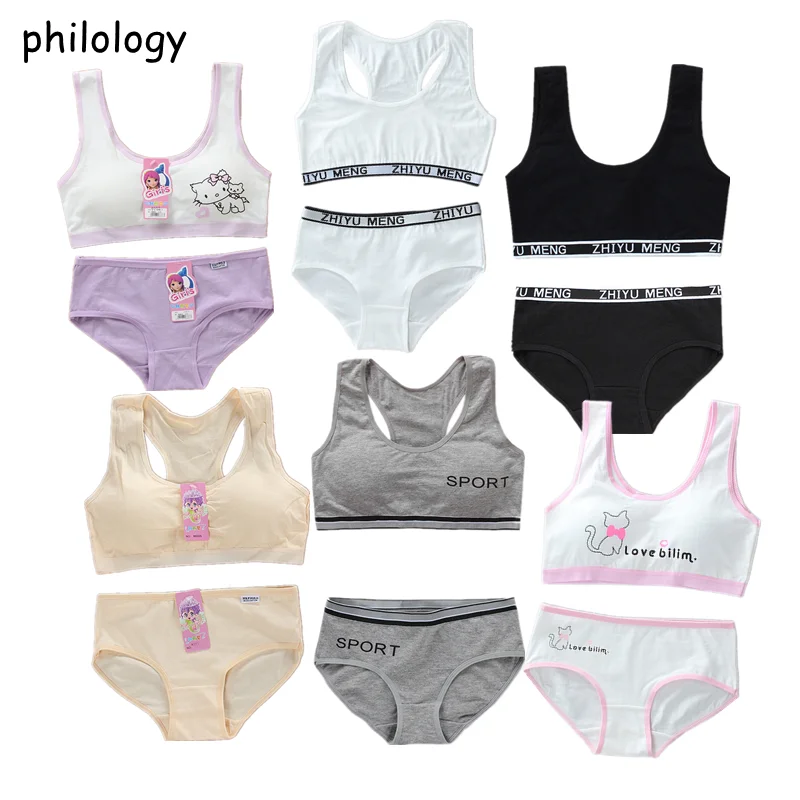 

puberty Lot teen bra for teenage girl girls underwear training bra and panty set for girls lingerie clothes for teens clothing