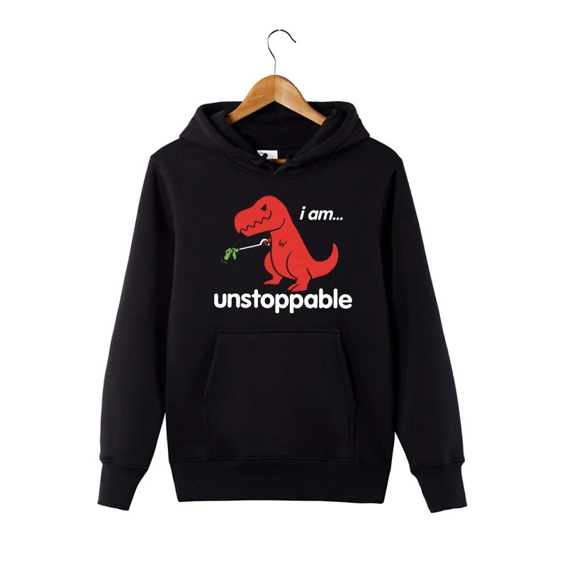

Women Funny Graphic Hoodie Unstoppable Pullover Hoodie Sweatershirt Funny I Am Unstoppable T-rex hoodie Unisex Dinosaurs Hoodie