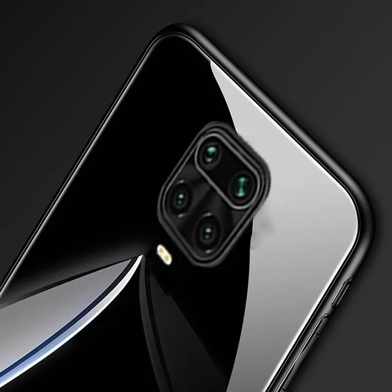 Закаленное стекло Кольцо Магнит держатель чехол для xiaomi Redmi Note 9S Мягкая Рамка