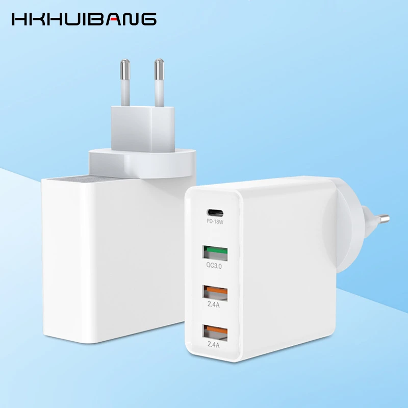 HKHUIBANG Быстрая зарядка 3,0 QC USB PD зарядное устройство адаптер Быстрая зарядка настенное зарядное устройство для iPhone samsung S10 Xiaomi huawei зарядное устройство для телефона