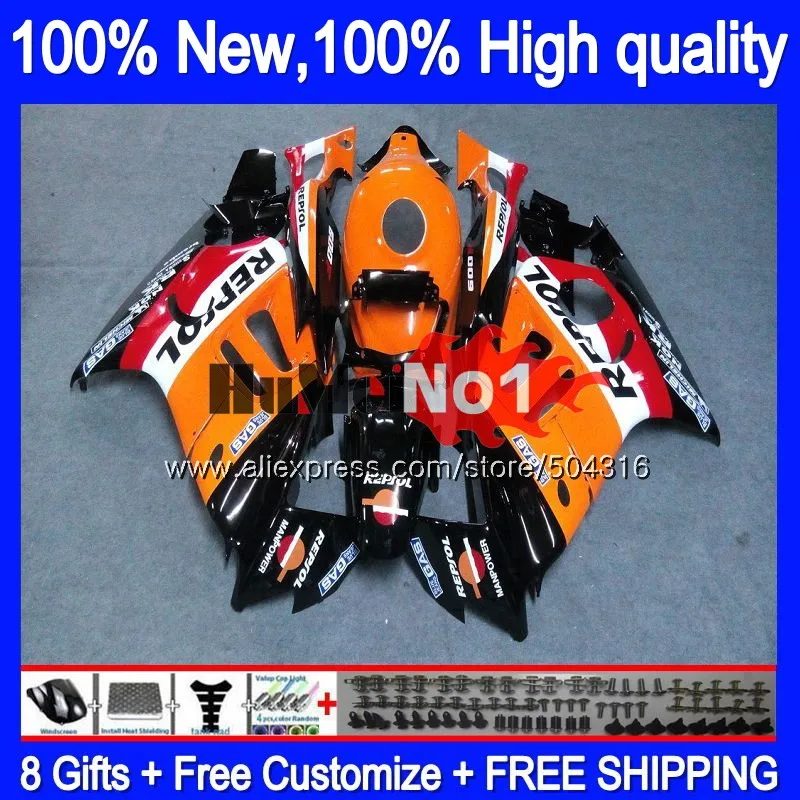 Корпус+ майка для HONDA CBR600 F2 FS 1991 1992 1993 1994 1MC. 145 orange CBR 600F2 600 F2 CBR600FS CBR600F2 91 92 93 94 обтекатель