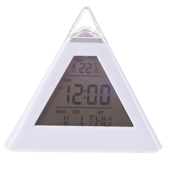 

Pyramid Digital Alarm Clock with Color Changing Night Light