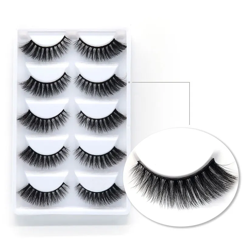 50 коробок 3D норковые волосы натуральные накладные ресницы длинные грязные