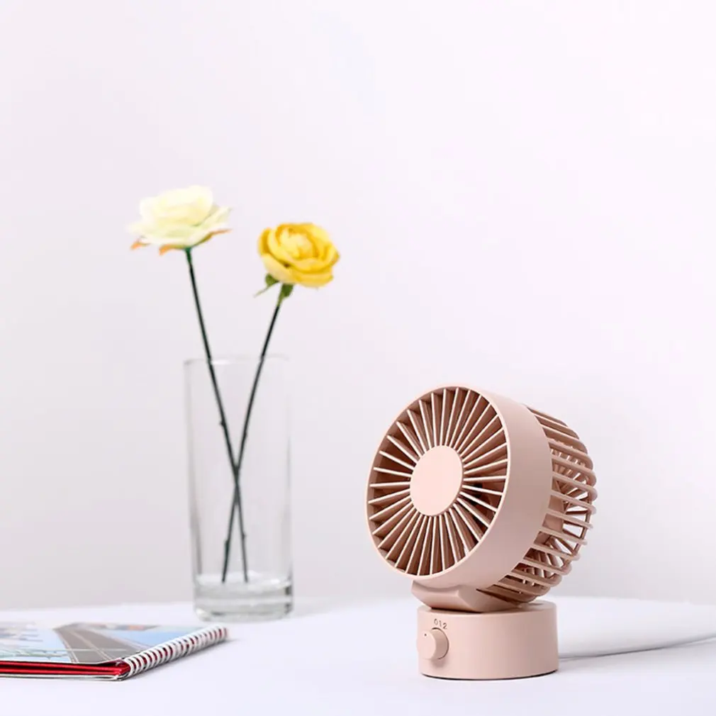 Compact Size Desktop Energy-saving Quiet Fan Super Quiet Rechargeable Tabletop Mini Portable Fan Best Gifts