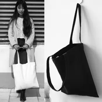 

Simple Shopping Bag Fashion Women Canvas Handbags Printing Banana Leaf Shoulder Bags Casual Shopping Tote Girls Handbag