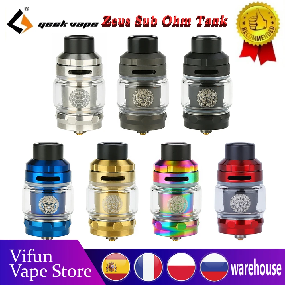 Атомайзер Geekvape Zeus Sub бак 5 мл с катушкой wi/ Mesh Z2 0 2 Ом для модов Aegis VS ZEUS X |