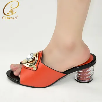 

Latest Designer Shoes Women Luxury 2020 African Wedding Shoes and Bag Set Decorated with Rhinestone Ladies Sandals with Heels