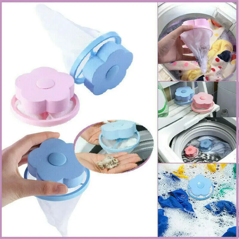 

2X Floating Lint Pet Hair Remover Catcher Fur Washing Machine Pet Laundry