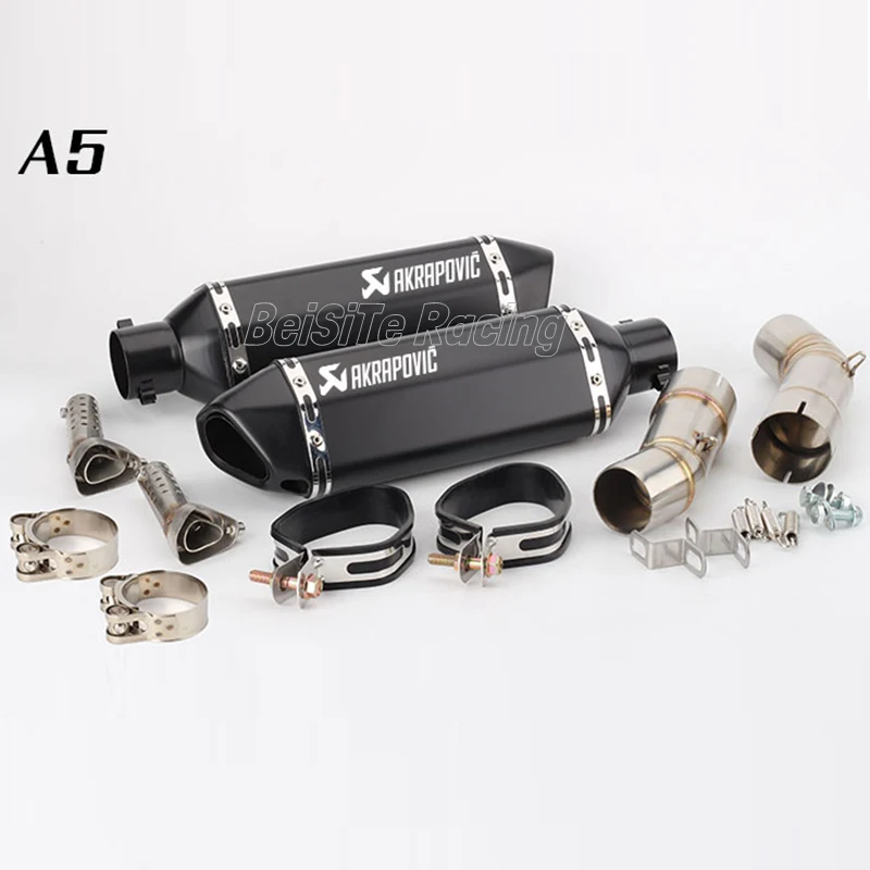 

Motorcycle Akrapovic Exhaust Link Pipe Motorbike Muffler Escape Slip on For 848 EVO Exhaust Pipe 1098 1198 Modified Exhaust Pipe