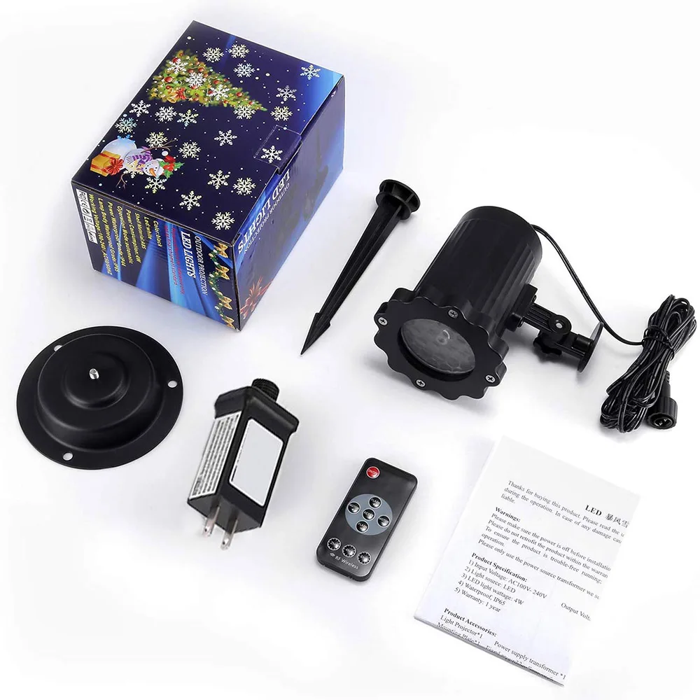 16 Slides Home Light Projector Christmas Projector Lamp with Remote Control Waterproof LED Projector Landscape Projector Beloved