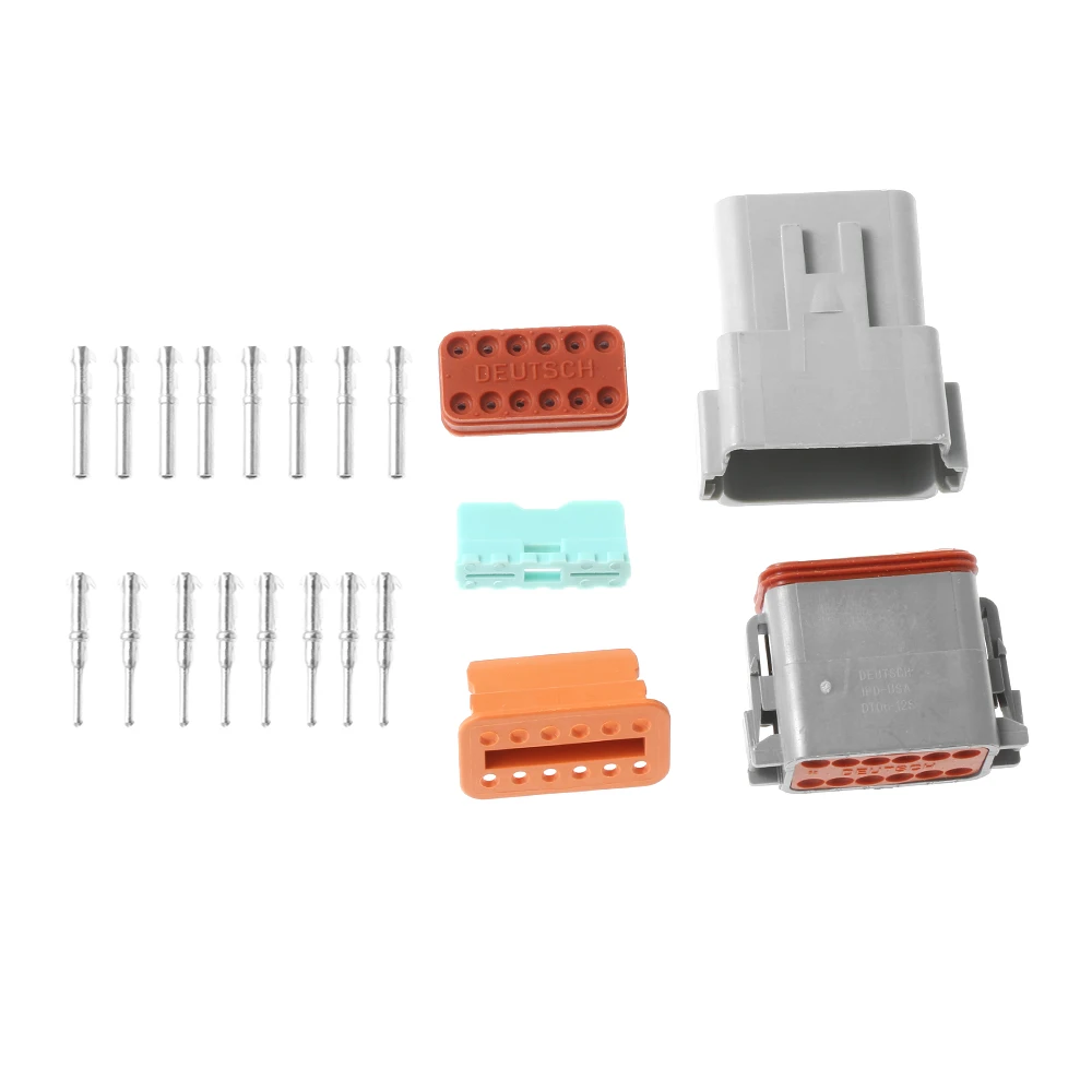 1 Set DT06/04 2/3/4/6/8/12 Pin Connector Socket Plug Waterproof Car Electrical Connector Electrical Wire Plug Seal Kits Auto Par