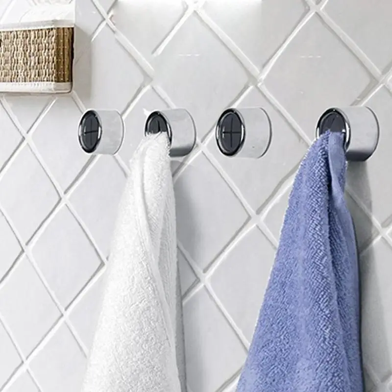 

3PCS Hook-free Towel Holder Creative Hook Set Free Punch Kitchen Rack Bathroom Door Sucker Wall Window Tool Storage Hooks Hanger