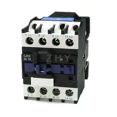 

CJX2-25 36V Coil 40A DIN Rail 3P Three Pole 1NO 1NC AC Contactor
