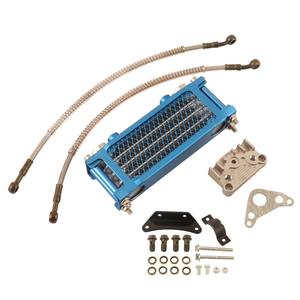 Motorcycle Oil Cooling Cooler Radiator Oil Cooler Set For 125 140cc Dirt Bike Monkey Bike DAX Pocket ATV Motor