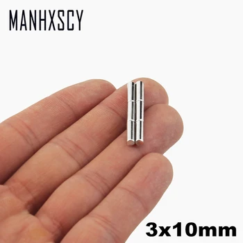 

2000pcs Neodymium N35 Dia 3mm X 10mm Strong Magnets Tiny Disc NdFeB Rare Earth For Crafts Models Fridge Sticking magnet 3x10mm