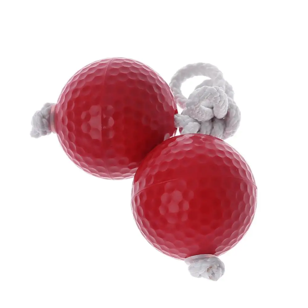 Hot 42mm Ladder Golf Ball Bola Strands Red Blue Get Out Practice 6mm String Ball M7DC - Color: Red