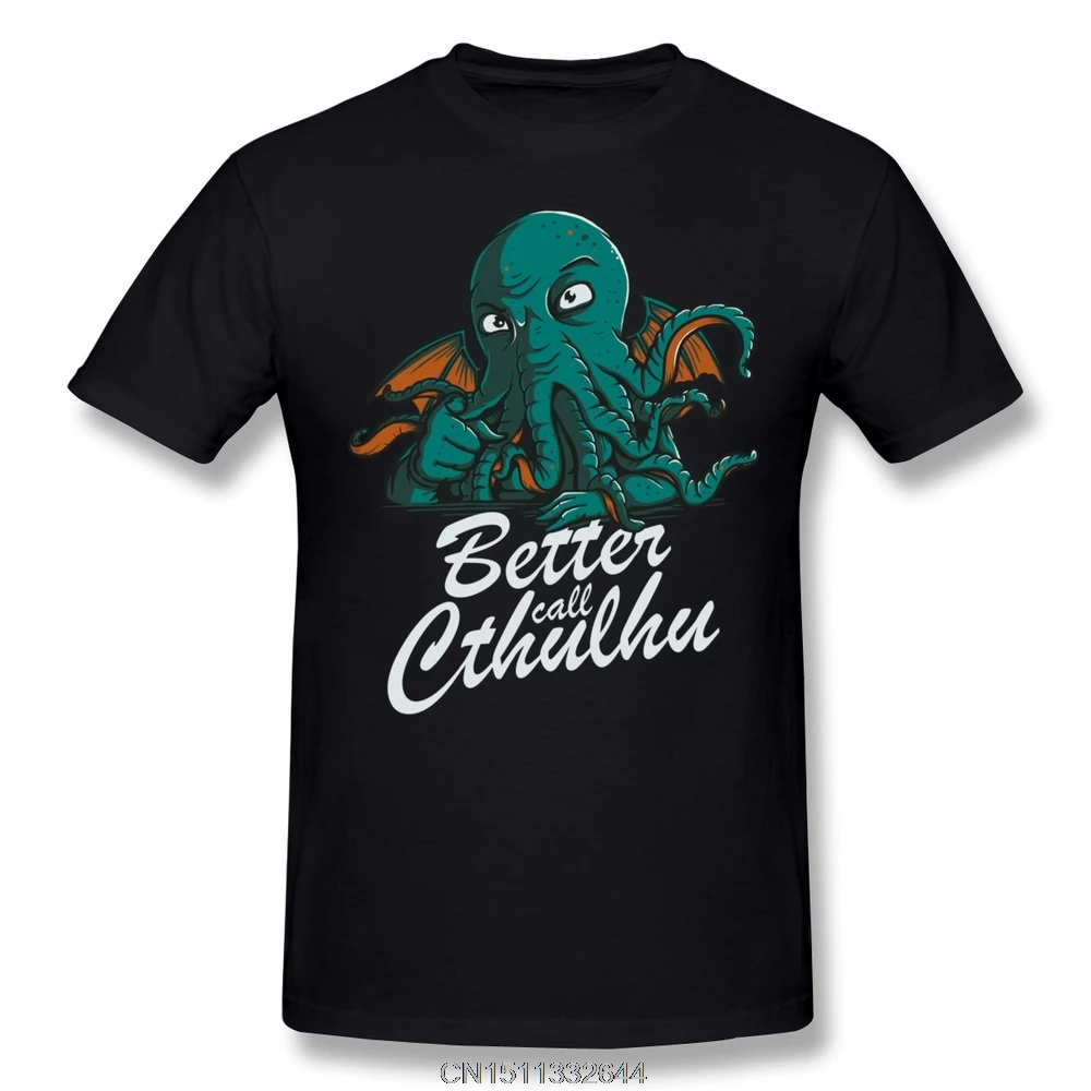 Short Sleeve Customized Better Call Cthulhu Men tee Low Price 100 % Cotton t-shirt for Boyfriend | Мужская одежда