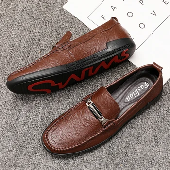

Spring and Autumn Quality Brand First Layer Cowhide Comfortable Breathable Luxury Casual Natural Foot Cover Comfortable Driving