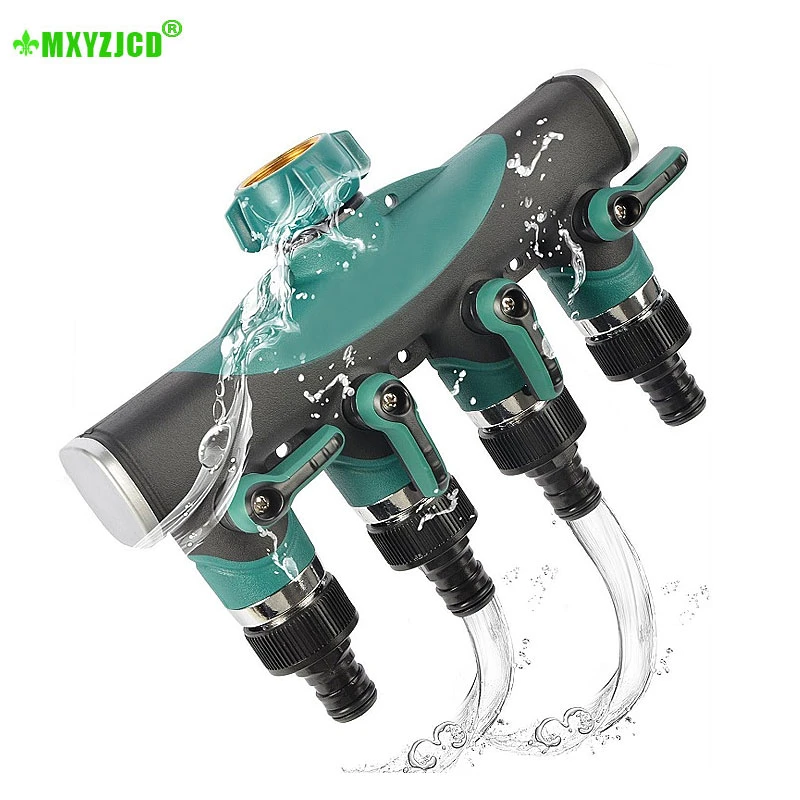 

Four-way Water Separator Valve Joint Controller Lawn Irrigation Faucet Joint Metal Anti-corrosion Anti-rust Valve Controller