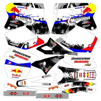 

New Full Graphics Decals Stickers Custom Number Name 3M Matte Stickers Waterproof For SUZUKI DRZ400SM