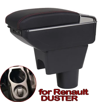 

For Renault Duster Armrest Box Central Store Content Box Cup Holder Ashtray Interior Car-styling Decoration Accessories
