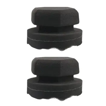 

Tire Dressing Applicator, 2 Pack Tire Shine Applicator Dressing Pad - Perfect for Tire Detailing, Durable & Reusable Foa