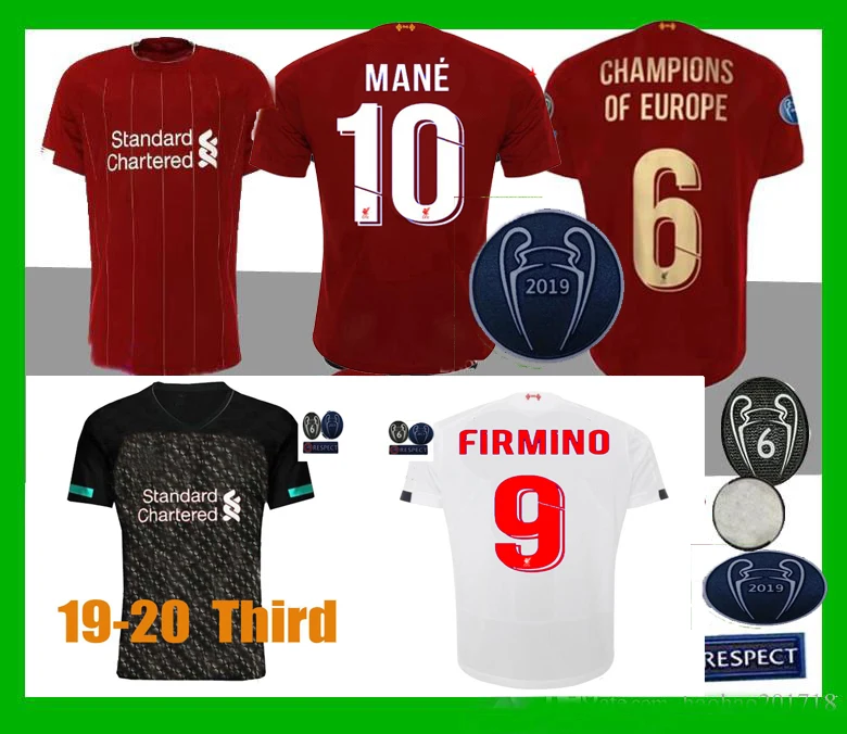 

2020 Liverpooles Free plus 6 patches Adult t-shirt soccer jerseys 19 20 home away 3rd GK M.SALAH MANE Football Shirt Free shippi