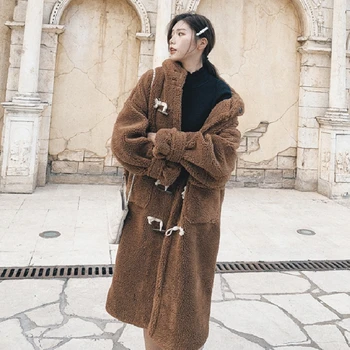 

2020 New Design Fashion Cute Korean Warm Winter Womens Long Coats 066