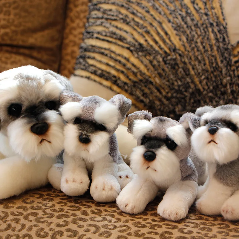

Girl'S Schnauzer Plush Toy Dog Plush Dog Doll Send Model Children Creative Holiday Gift