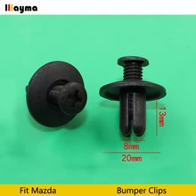 Нейлоновый передний бампер крыло тела литьевые зажимы пистон для Mazda 3 для mazda 6 Atenza в отверстие размер 8 мм
