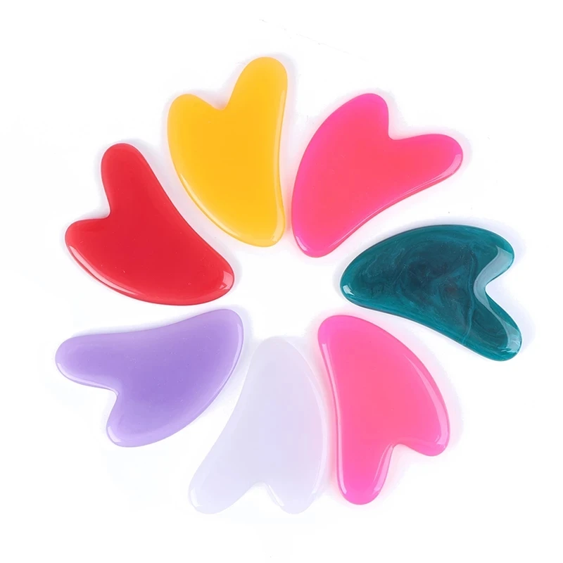 SPA Massage Resin Beeswax Guasha Scraping Massage Scraper Face Massager Acupuncture Gua Sha Eye Face Board SPA Tool gua sha board,massage tool