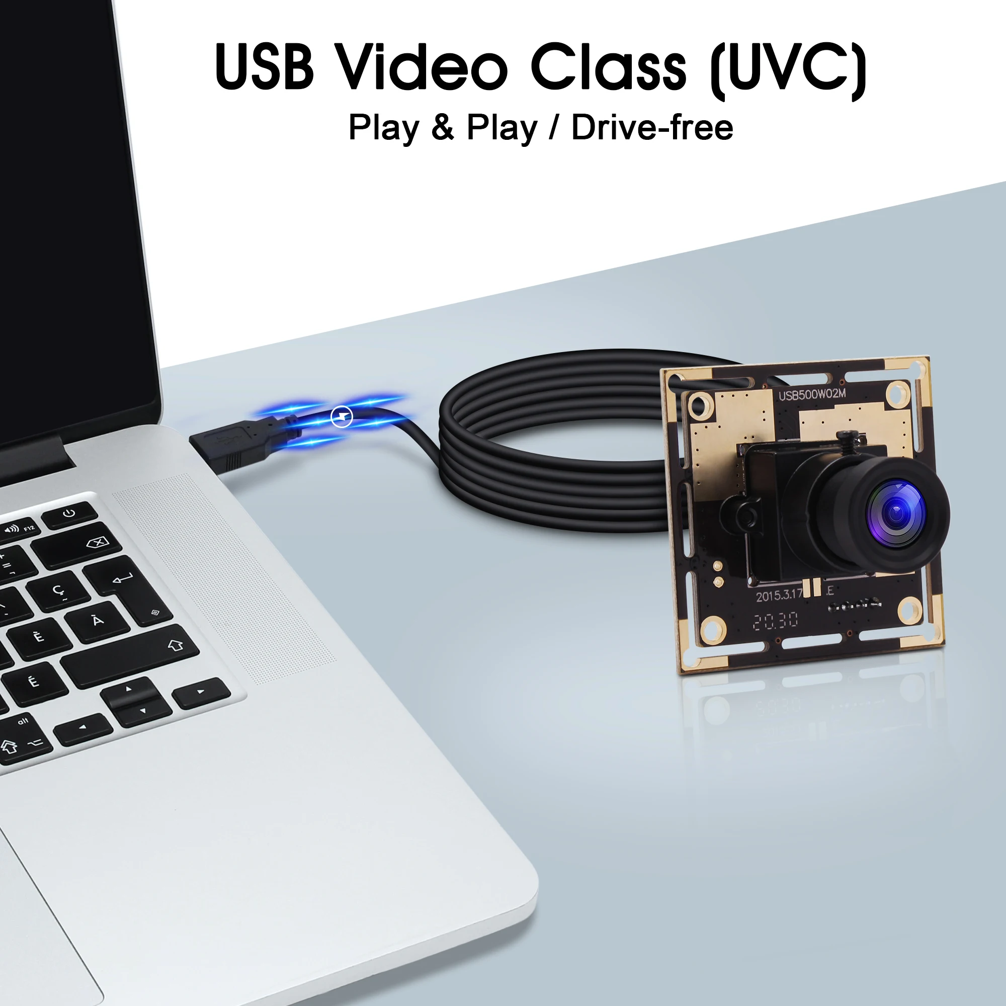 USB 2.0 ȵ̵ ELP-USB500W02M-L36  USB ī޶, 2592x1944 Cmos OV5640, 5 ް ȼ
