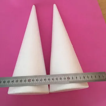 

30-32*11cm/2pcs Styrofoam Cones. Polystyrene Balls Styrofoam Bear ,DIY Craft Kids Toy Gift ,Christmas Birthday Party Decorations