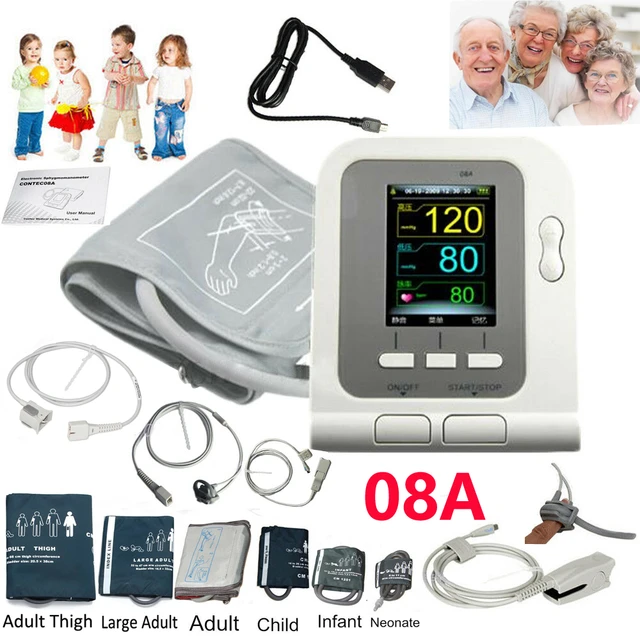 Automatic Digital Blood Pressure Monitor w/Adult & Large Adult Cuff