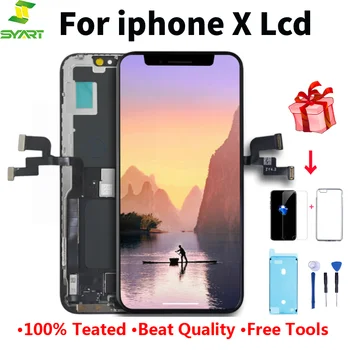 

100% Tested OLED LCD For iPhone X Pantalla Komplett Einheit LCD Display Screen Touch Digitizer Assembly For iPhoneX TFT LCDs