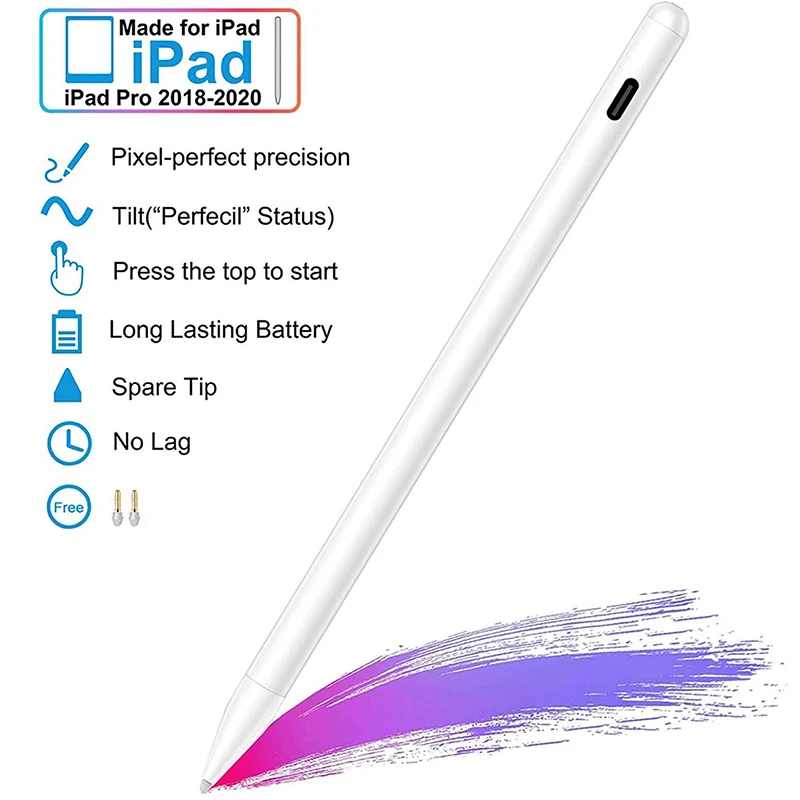 Совместим только с Apple IPad 2018 и последними версиями активный стилус для планшета Ios