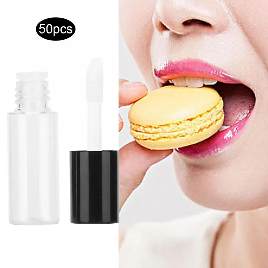 Spray Bottle 50Pcs/Set 3.8ML DIY Plastic Lip Gloss Tube Empty Cosmetic Lip Gloss Container Lipstick Bottle Refillable Perfume